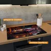 Wallario Herdabdeckplatte aus Glas, Größe 80 x 52 cm Produktbild-Vorschau 2