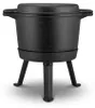 Marmite en fonte 8 litres + poêle à griller sur pieds avec Voir les images du produit 3