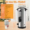 Ikodm Glühweinwarmer, 10 liter, 1500 watt, zilver, Productafbeelding-voorbeeld 2