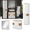 Vicco Badmöbel-Set Eden, 3 Teile, mit Hochschrank, Weiß Produktbild-Vorschau 2