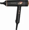 A black Rowenta hair dryer with rose gold accents, shown against a white background. Podgląd zdjęcia produktu