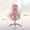 Gaming Stuhl Huzaro Force 2.7 Red – ergonomischer Velours Produktbild-Vorschau 3