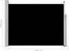 vidaXL Marquise latérale extensible 100×500 cm Noir Voir les images du produit 16