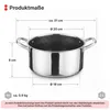 Kochtopf 2 L Ø 20 cm – Edelstahl Induktion Topf mit Produktbild-Vorschau 2