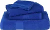 vidaXL Serviettes de sauna FROGN, lot de 2, bleu, 80 x 200 Voir les images du produit 3