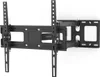A black metal TV wall mount is shown against a white background. Anteprima dell’immagine prodotto