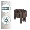 Woodygift Holz Palisade Gartenzaun Rasenkante Produktbild-Vorschau 3