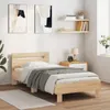 vidaXL bedframes met LED-verlichting, Sonoma-eikenfineer, Productafbeelding-voorbeeld 2
