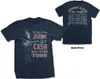 Johnny Cash All Star Tour (Back Print) Navy Blue XL T-Shirt Produktbild-Vorschau 2