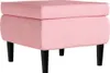 vidaXL Ohrensessel mit Hocker Rosa Samt Produktbild-Vorschau 9