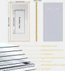 Diagrams and specifications of a LED bathroom mirror. Náhled obrázku produktu