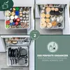 Collage of kitchen drawers with organizers for spices and cookware. Produktbild-Vorschau