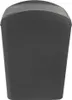 A dark gray trash can with a flip lid. Produktbild-Vorschau