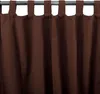 Zasłona z polibawełny z zakładkami w kolorze mokka 140x250 Podgląd zdjęcia produktu 1