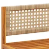 Gartensofa ohne Armlehnen mit Kissen Holz Akazie & Rattan Produktbild-Vorschau 7
