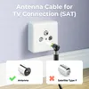 deleyCON 3,0m 4K TV Antennenkabel Winkel - IEC Koaxialkabel Produktbild-Vorschau 4