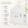 Lichthaus Teelichthalter Porzellan Lichthäuschen Wohnhaus Produktbild-Vorschau 4