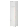Stauraumschrank 200cm hoch, weiß mit Eiche, CRISP-61 Produktbild-Vorschau 1