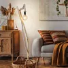 NOWA Stehleuchte Holz braun, Metall schwarz, Hanf, Produktbild-Vorschau 7