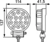 HELLA Arbeitsscheinwerfer 1G1 357 105-022 114mm 137mm 48mm Produktbild-Vorschau 8