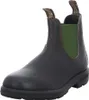 A single brown leather boot on a white background. Produktbild-Vorschau