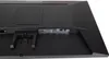 The back of a black monitor showing its ports and stand attachment. Produktbild-Vorschau