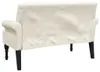 vidaXL Banc avec dossier 120x62x75,5 cm Lin Voir les images du produit 5