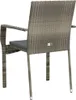 Gartenstühle mit Kissen 4 Stk. Poly Rattan Grau Produktbild-Vorschau 6
