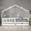 ML-Design dětská postel domeček postel 90x200 cm bílá se 2 Náhled obrázku produktu 6
