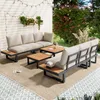 Flieks Gartenlounge-Set 6 Teilig, Balkonmöbelset mit 2 Produktbild-Vorschau 3