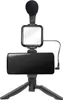 LogiLink Vlogger Kit mit LED-Licht, mit Mikrofon + Stativ Produktbild-Vorschau 2