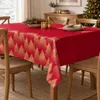 Weihnachtstischdecke mit Weihnachtsbäumen, rechteckig, 140 Produktbild-Vorschau 5