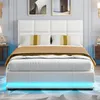Letto matrimoniale 140 x 190 cm, con illuminazione LED, Anteprima dell’immagine prodotto 1