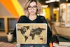 MuchoWow® Laptop Aufkleber Sticker Cover Weltkarte - Produktbild-Vorschau 5