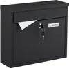 Relaxdays Briefkasten mit Namensschild, HxBxT: 31 x 36 x 12 Produktbild-Vorschau 1