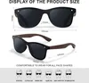 Schwarze Polarisierte Sonnenbrille aus Walnussholz UV400 Produktbild-Vorschau 3