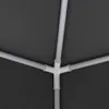 A close-up view of the internal frame of a party tent, showing the white plastic connectors and gray poles against a dark gray fabric background. Náhľad obrázku produktu