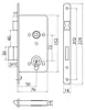 ALFA 72/50 Einsteckschloss WC gold antik mit Reduktion Produktbild-Vorschau 1