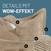 LUMALAND Sitzsack Classic XXL Cord 380 L - 140 x 180 cm - Produktbild-Vorschau 4