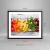 Gerahmtes Poster - Schwarzer Rahmen - Essen Gemüse Essen Produktbild-Vorschau 5