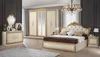Barock Schlafzimmer Giulia in Beige/Gold Hochglanz 6-Teilig Produktbild-Vorschau 1