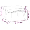 vidaXL 4-tlg. Garten-Lounge-Set mit Kissen Massivholz Produktbild-Vorschau 10
