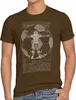 style3 Vitruvianischer Fußballer Herren T-Shirt Fußball WM Produktbild-Vorschau 1