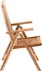 A side view of a wooden folding chair. Produktbild-Vorschau