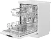 An open dishwasher with its racks pulled out, showing the interior. Produktbild-Vorschau