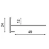 A diagram of an aluminum profile with dimensions indicated. Anteprima dell’immagine prodotto