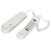A white corded telephone handset and its base are shown against a white background. Náhled obrázku produktu