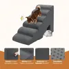 Scala per cani, altezza 60 cm, 6 gradini, colore grigio, Anteprima dell’immagine prodotto 2