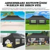 Pavillon pliable 3X6m imperméable stable, tente de Voir les images du produit 12