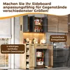 Armoire vitrine Merax pour cuisine, équipée de LED, meuble Voir les images du produit 10